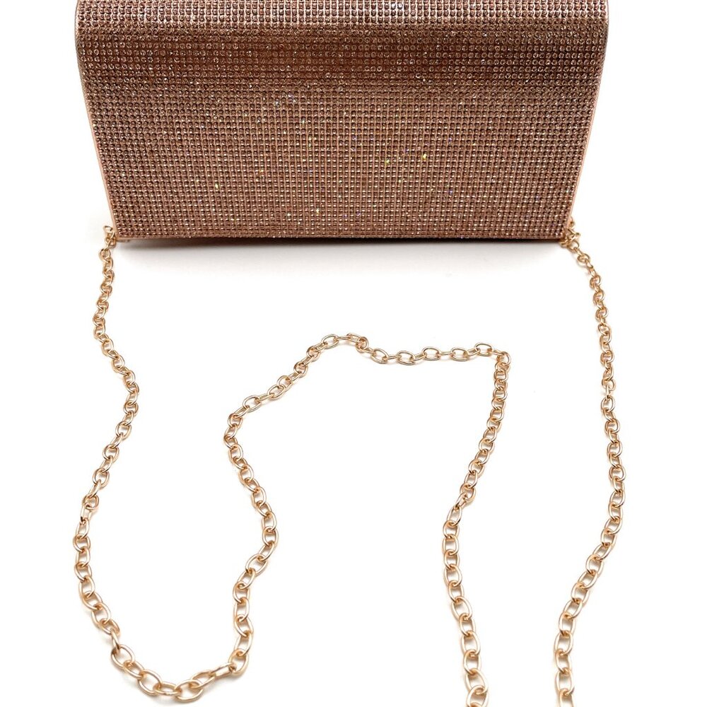 Evening Rhinestone Rectangle Clutch Purse